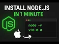 How to Install Node js NPM on Mac in 1 Minute