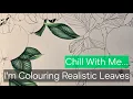 How I Colour Realistic ish Leaves in my Adult Colouring Pages