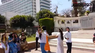 أغانى للملك مينا واحمس بفناء المتحف المصرى 