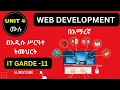 IT GRADE 11 UNIT 4 Full s IN AMAHRIC WEB DEVELOPMENT 11 IT