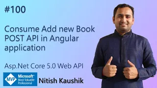 Consume Add new Book POST API in Angular application ASP NET Core Web API Tutorial