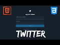 Build Twitter login Page using HTML CSS Dhiraj Ragsh