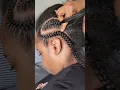 Trending Cornrow braids hairstyle on thick 4c natural hair