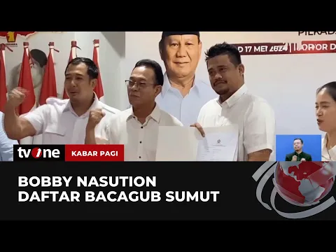 Bobby Nasution Daftar Bacagub Sumut Sekaligus Resmi Menjadi Kader Gerindra