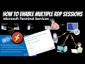 Configure RDP for Multiple Users with Terminal Services