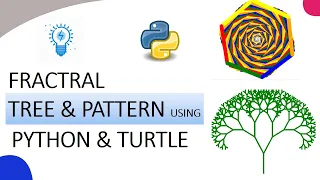 Draw Fractal Tree Draw Pattern Using Turtle in Python l KNOWLEDGE DOCTOR l Python Graphics