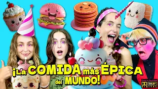 ¡La Comida MÁS ÉPICA del Mundo! 🍕 Postres Unicornio, Pizzas Locas y una HISTORIA de AMOR 💕 ¡+ RETOS!