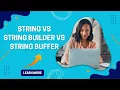 StringBuilder and StringBuffer in Java Part 1 ScopeTech Software Solutions