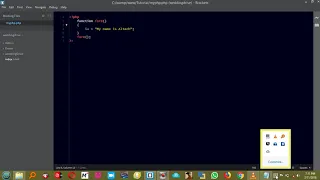 Creating and calling functions in php