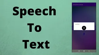 Speech To Text in Android Java Android Studio Tutorial - Quick Easy