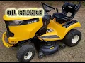 CUB CADET XT2 OIL CHANGE KOHLER 7000 SERIES