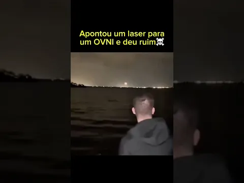 O OVNI revidou no cara
