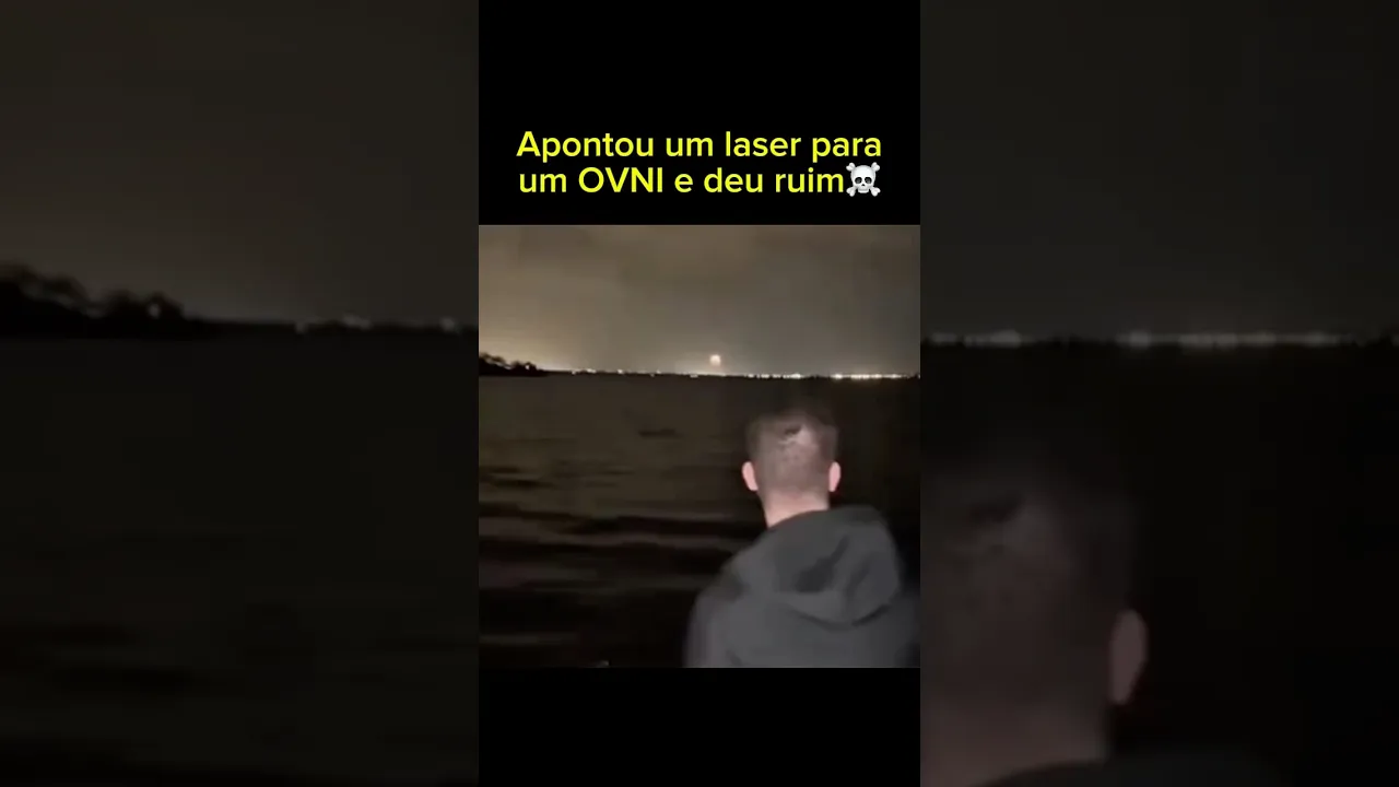 O OVNI revidou no cara