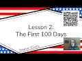 Lesson 2 The First 100 Days iCivics Executive Branch Unit