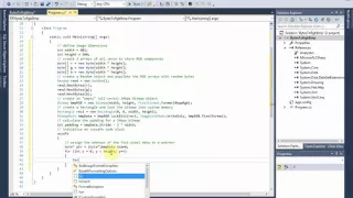 C Tutorial 3 byte arrays to RGB bitmap using pointers unsafe code