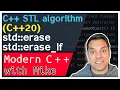 Easier removal with container std erase non-member function and erase - if Modern Cpp Series Ep 155