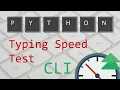 Python Destinations CLI Typing Speed Test