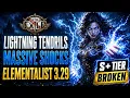 BEST LIGHTNING TENDRILS ELEMENTALIST BUILD IN PATH OF EXILE PATCH 3 29