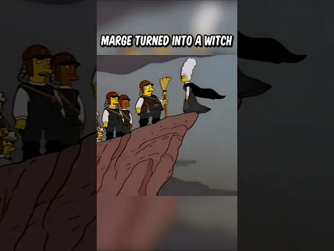Marge turned into a witch