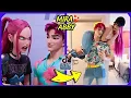 Download Lagu KPOP Demon Hunters COUPLE in Real-Life Tik Tok Version~Demon Hunters Character and favorite drink 