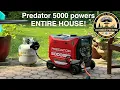 Predator 5000 generator running the ENTIRE HOUSE full cost and setup