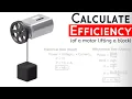 Calculate Efficiency of a Motor Lifting a Block Electro Mechanical Systems