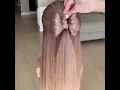Download Lagu bow hairstyle for long hair | step by step