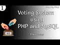 Voting System using PHP and MySQL Project-1 Demo