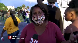Deputy Shooting Protest Brevard County