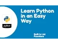 13 Python - Built in List Functions