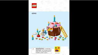 LEGO 40905 Instructions | Seasonal | Birthday Cupcake | Birthday | Promotional