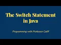 Switch Statement in Java