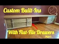 Custom Built-In Flat File Storage For an Artist Pt1 Woodworking Project 1
