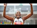 Download Lagu Melissa Jefferson-Wooden staves off Gabby Thomas in 200m at Grand Slam Philadelphia | NBC Sports