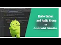 How to use Radio Buttons Radio Group in Android Studio