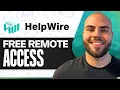 How To Use Helpwire Free Remote Access Software For Windows