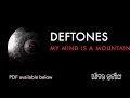 Deftones - My Mind Is A Mountain - Drum cover (with scrolling drum score)