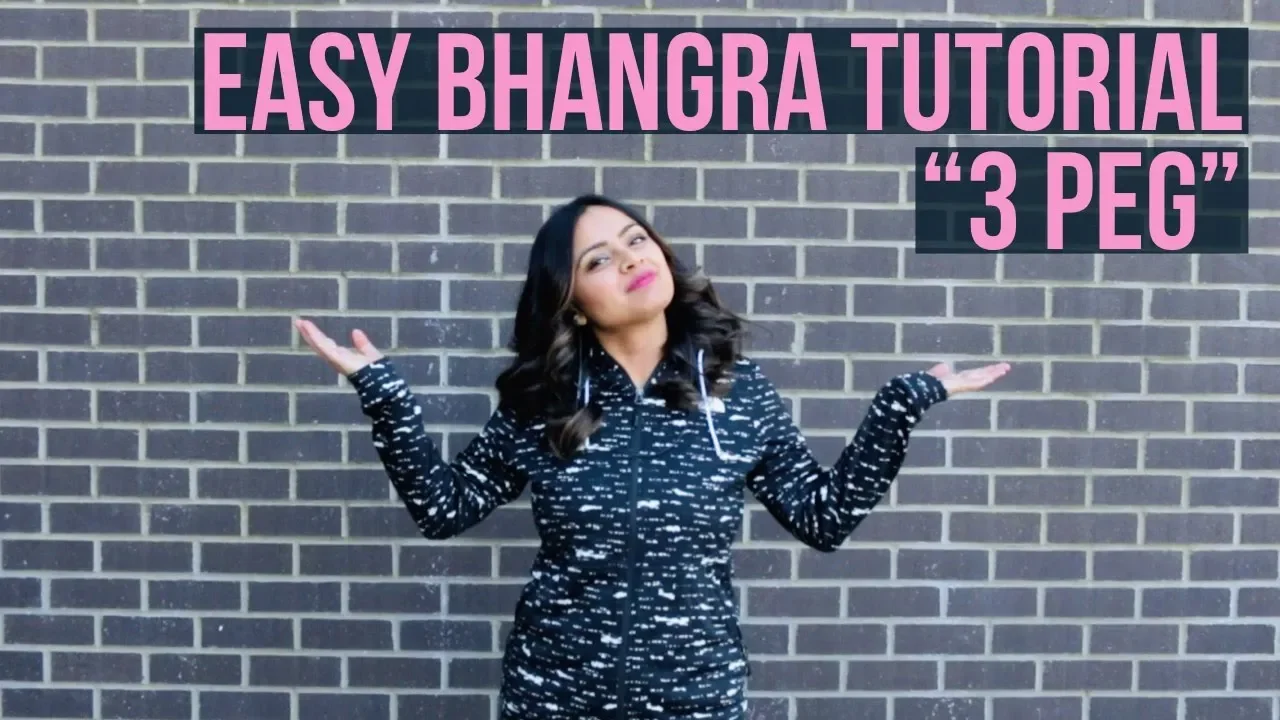 Easy Bhangra Dance Tutorial || Sharry Mann 3 Peg || 4 Intermediate Bhangra Steps #bhangra