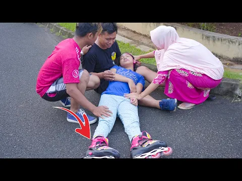 Inem Jatuh Dari Sepatu Roda Semua Panik