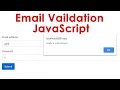 Email Validation using JavaScript