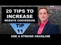Website Conversion Tip Use a Strong Headline