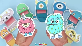 Monsters Finger Puppets
