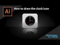 How to draw a Clock App Icon Illustrator Tutorial