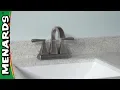 How to Install a Bathroom Faucet Menards