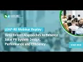 LEAP-RE Webinar - Data Driven Approaches to Enhance Solar PV System Design Performance Efficiency