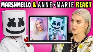 marshmello u0026 anne marie react to themselves friends 