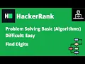 Resolviendo Find Digits en HackerRank B-Coding