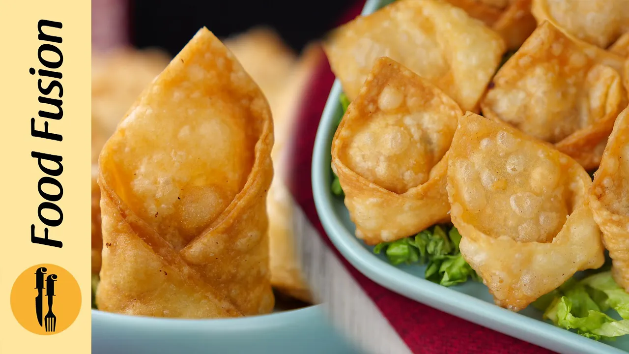 Creamy Beef Stuffed Wontons (Make & Freeze Ramzan Recipes) Recipe by Food fusion