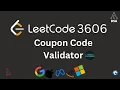 Coupon Code Validator LeetCode 3606 Daily Coding Challenge Optimal Approach