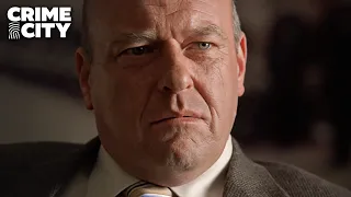 Hank Puts Gus on the Spot Breaking Bad Dean Norris Giancarlo Esposito